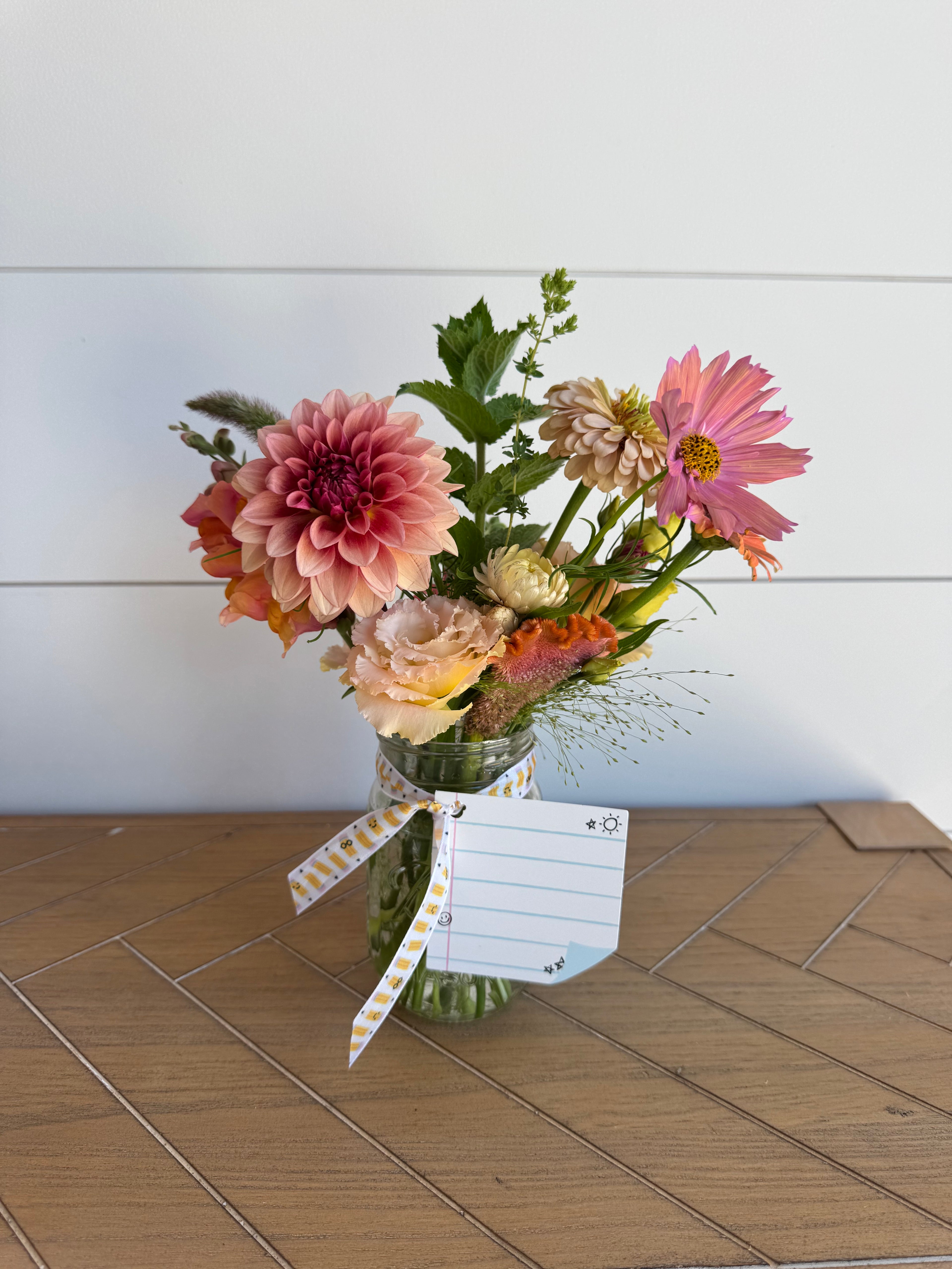 Back To School Blooms  Mason Jar